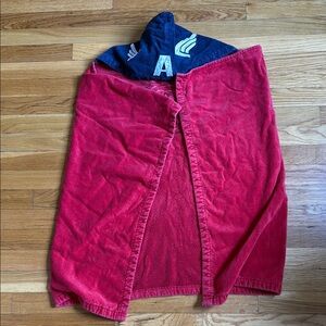 Hanna Andersson Marvel captain america Red Blue Swim hooded Towel 100% cotton